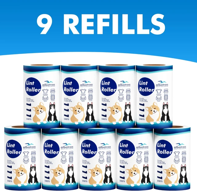 Alt view image 5 of 6 - 999 Sheets Lint Rollers Refills, 9 Rollers Easy to Peel, Home Cleaning, Lint Remover for Clothes, Furniture, Couch, Car Seats, Designed for Pet Owners