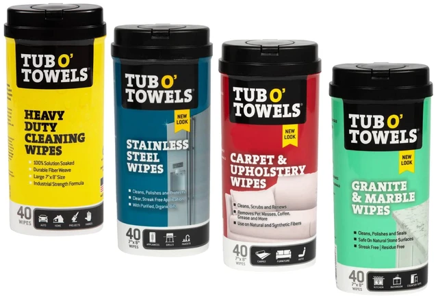 Main image of Household Cleaning Wipes Variety Pack, 7" x 8", 4-Pack