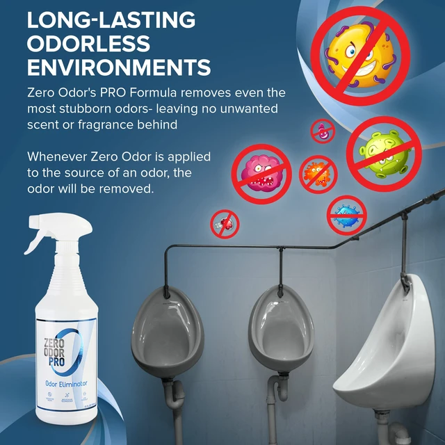 Alt view image 7 of 7 - Pro Commercial Strength Odor Eliminator, Room Deodorizer and Air Freshener, Trigger Spray, 32 oz, White/Blue