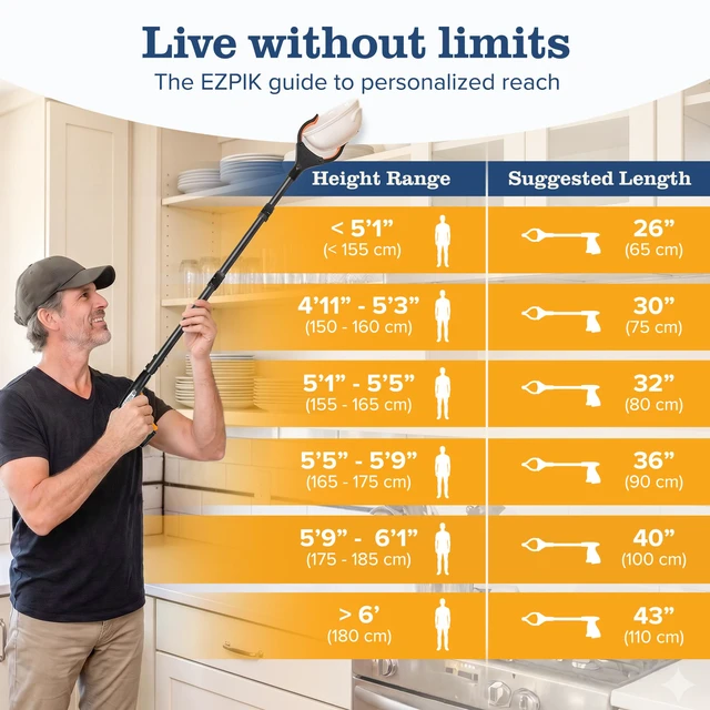 Alt view image 7 of 7 - Pro 40" Extended Grabber Reacher Tool for Elderly, Trash Hand Grabber Pickup Sticks for Seniors, Foldable Gripper Claw Pickup Tool, Hand Extension Magnetic Folding Tongs