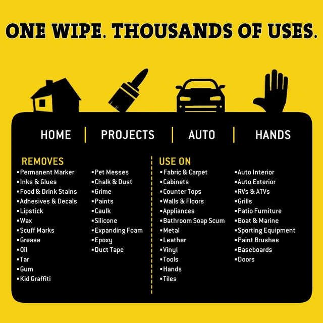 Alt view image 6 of 7 - Heavy Duty, 10" x 12", Multi-Surface Cleaning Wipes, 90-Count Canister & Refill Pack, White