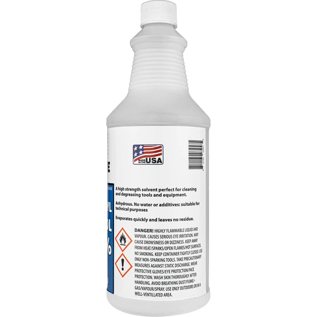 Alt view image 4 of 7 - 99.9% Isopropyl Alcohol (2 Gallons (8 Pack, 32 fl oz) - Includes Heavy-Duty Spray Nozzle - Made in USA