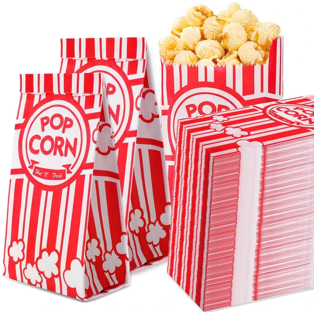 Main image of Paper Popcorn Bags,800 Packs 1oz Popcorn Bag Individual Servings Pop Corn Bag Bulk for Poporn Machine,Movie Nights Pop Corn Bags