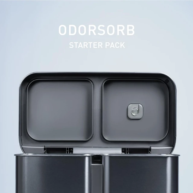 Alt view image 2 of 6 - Odorsorb® Pod Starter Pack, Trash Can Odor Eliminator with Plant-Based Oils, 45-Day Continuous Odor Control, No Harsh Chemicals or Cover Scents, Includes Pod Holder and 2 Pods