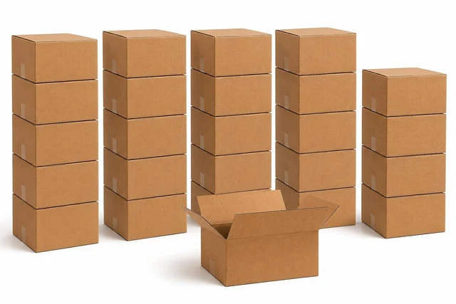 Alt view image 5 of 7 - Moving Boxes Holds 65lbs, 15"L x 10"W x 6"H (25-Pack) Small - Corrugated Cardboard for Shipping, Mailing, Packing, Packaging and Storage