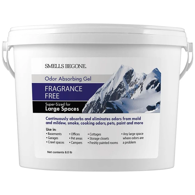 Main image of 1-Gallon Gel Odor Eliminator High-Capacity, Long-Lasting Odor Absorber for Large Spaces, Basements, Garages, Workshops & Commercial Areas Removes Tough Odors Quickly (Fragrance Free)