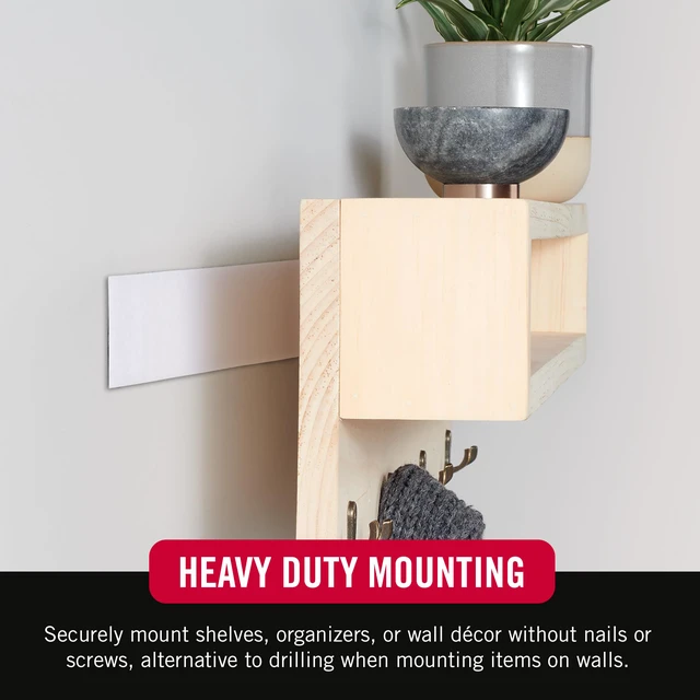 Alt view image 4 of 7 - 90198 Industrial Strength | Indoor & Outdoor Use | Superior Holding Power on Smooth Surfaces | Size 15ft x 2in | Tape, White - Pack of 1