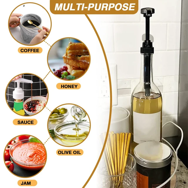 Alt view image 7 of 7 - 20 Pcs White Coffee Syrup Pump Compatible with 25.4Oz/750ml Bottles Syrup Dispenser Pumps, Great for Home & Coffee Bar, Drinking Mixes, Tea, Beverage, Cocktails, Syrup Bottles, Plus Spoons