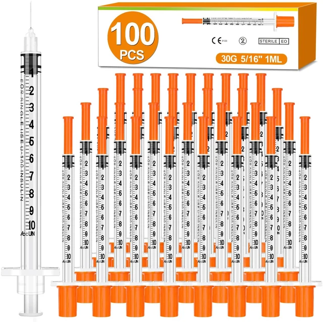 Main image of 1ml 30G 5/16IN Jeringa, Individually Wrapped, Box of 100