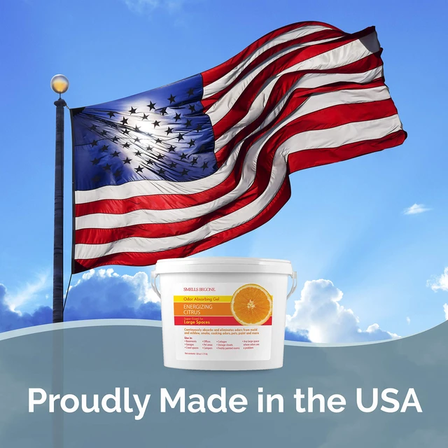 Alt view image 4 of 7 - 1-Gallon Gel Odor Eliminator High-Capacity, Long-Lasting Absorber for Large Basements, Garages, Workshops & Commercial Areas Remove Tough Odor with Essential Oils (Energizing Citrus)