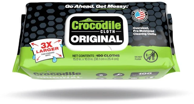 Main image of Original Heavy-Duty Hand & Tool Wipes, 100 Count Multi-Surface, Water-Based, Safe on Skin, 15" x 10"