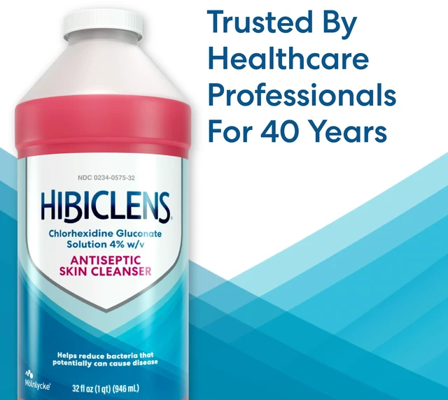 Alt view image 2 of 7 - Antimicrobial and Antiseptic Soap and Skin Cleanser 32 oz for Home and Hospital 4% CHG, Packaging May Vary