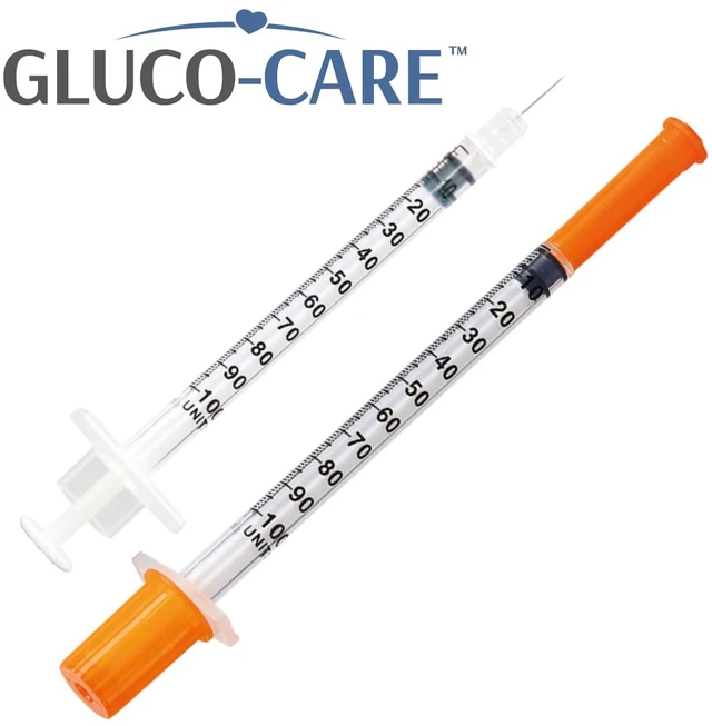 Alt view image 2 of 7 - 1 ml/cc Syringes 30G x 1/2 (12.7mm), Orange Cap, 100/box Fine Tip, Home & Lab Use, Clear Barrel, Bold Scale, Smooth Plunger Movement with back-end stopper, Leak-Proof Design