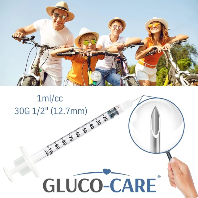 Alt view image 4 of 7 - 1 ml/cc Syringes 30G x 1/2 (12.7mm), Orange Cap, 100/box Fine Tip, Home & Lab Use, Clear Barrel, Bold Scale, Smooth Plunger Movement with back-end stopper, Leak-Proof Design