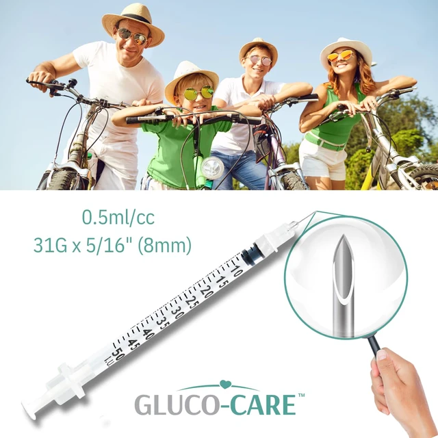 Alt view image 4 of 7 - 0.5 ml/cc Syringes 31G x 5/16 (8mm), 100/box Fine Tip, Home & Lab Use, Clear Barrel, Bold Scale, Smooth Plunger Movement with back-end stopper, Leak-Proof Design