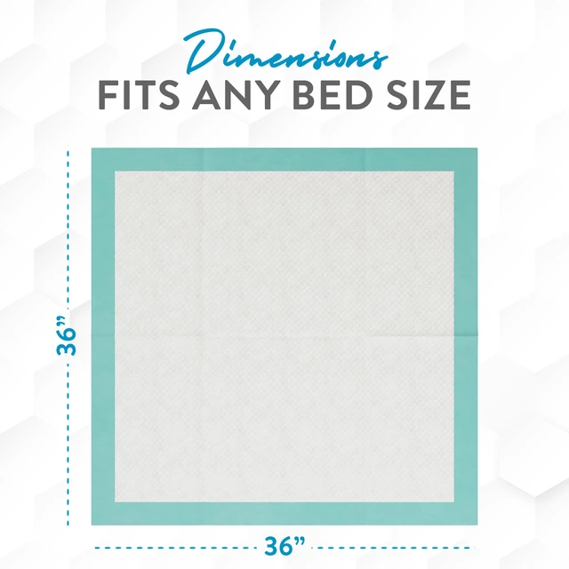 Alt view image 6 of 7 - Super Absorbent Disposable Bed Pads for Chronic Incontinence Ultra Thick and Absorbent Bed Pads Disposable Adult | Pee Pads for Adults (36" X 36" Pack of 50) XX Large