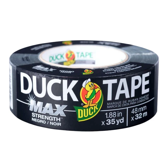 Alt view image 2 of 7 - Brand Max Strength Duct Tape, Black, 3 Rolls, 1.88 Inch x 35 Yards Each, 240867