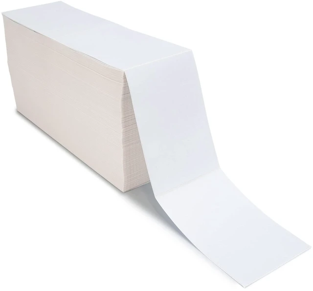 Main image of L LIKED 2500 4x6 Thermal Labels Fanfold, Direct Thermal Shipping Labels - Perforated and Strong Adhesive