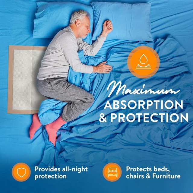 Alt view image 2 of 7 - Extra Large Super Absorbent Disposable Bed Pads for Chronic Incontinence Ultra Thick and Absorbent Bed Pads Disposable Adult | Pee Pads for Adults (30" X 36" Pack of 50)