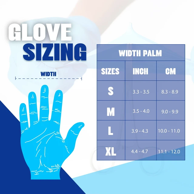 Alt view image 5 of 5 - Synthetic Vinyl Exam Gloves Powder-Free, Latex-Free, Disposable, Ultra-strong, Food Safe, Healthcare, Cleaning
