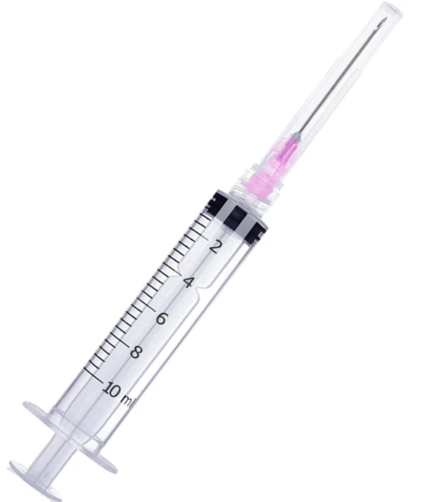 Main image of 100 Pack Disposable 10ml/cc Lab Syringes with 18Ga 1 Inch Needle Luer Lock, Individually Sealed Packed