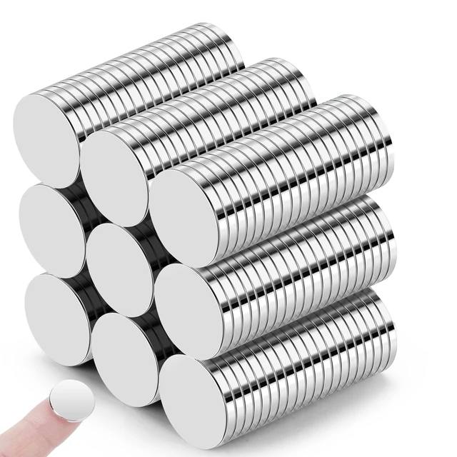 Main image of 150Pcs Small Refrigerator Magnets, 15x2mm Round Rare Earth Magnet Mini Tiny Neodymium Strong Magnets for Refrigerator, DIY, Crafts, Kitchen and Office