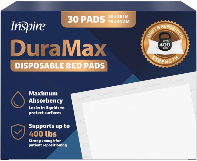 Main image of Extra Large Super Absorbent Disposable Bed Pads for Incontinence Ultra Thick and Absorbent Bed Pads Disposable Adult | Puppy Pads | Pee Pads for Adults (Duramax 30" x 36")