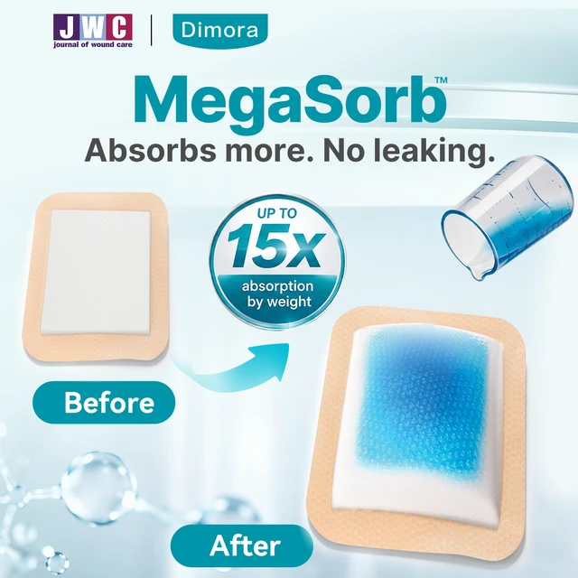 Alt view image 2 of 7 - Silicone Foam Dressing with Border Adhesive 4"x8" Waterproof Wound Dressing Bandage for Wound Care 5 Pack