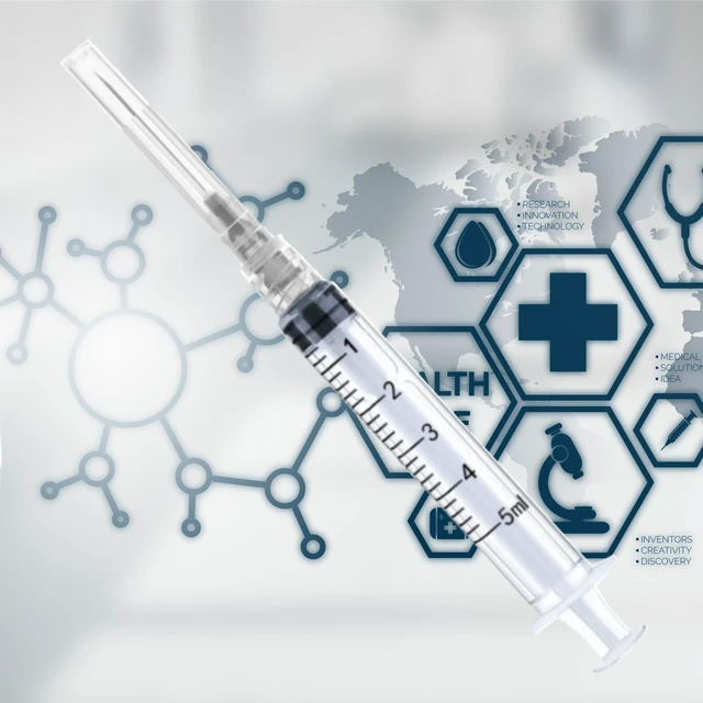 Alt view image 4 of 7 - 100 Pack Disposable 5ml/cc Lab Syringes with 22Ga 1.25 Inch Needle Luer Lock, Individually Sealed Packed