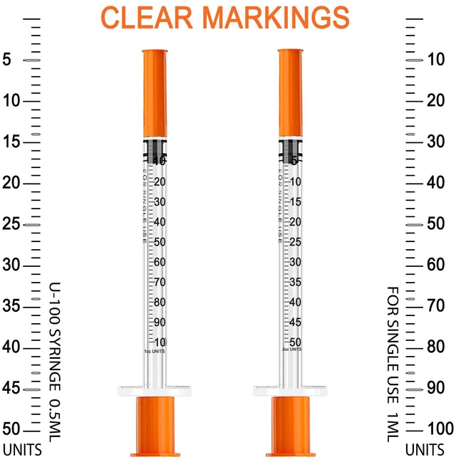 Alt view image 3 of 6 - 1ml 31G Syringe with 8mm Needle, Disposable Individually Wrapped, Pack of 100