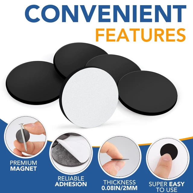 Alt view image 3 of 7 - Magnets with Adhesive Backing, 90P Flexible Fridge Magnetic Dots