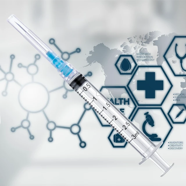 Alt view image 4 of 7 - 100 Pack Disposable 3ml/cc Lab Syringes with 23Ga 1 Inch Needle Luer Lock, Individually Sealed Packed