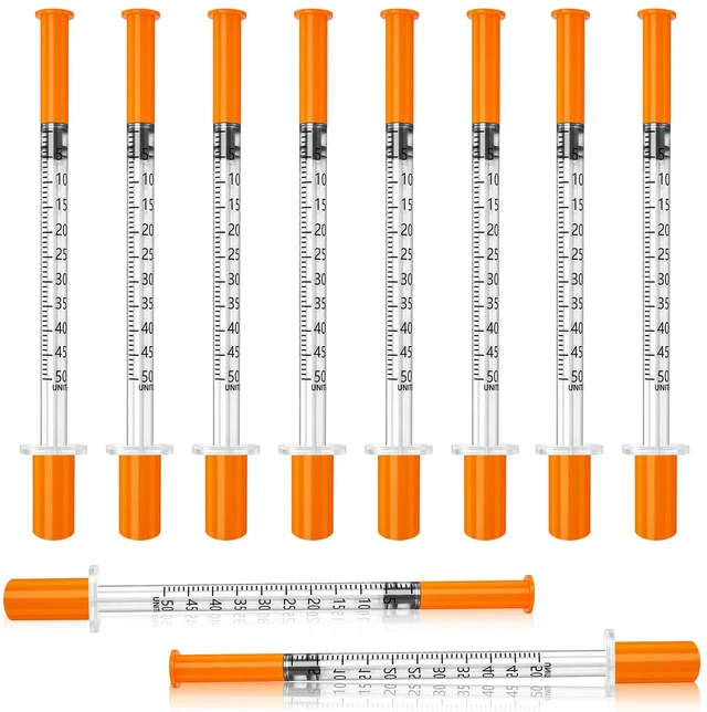 Main image of Jeringas con agujas para inyectar, 30G 1ml/cc 5/16" (8mm) jeringas, Pack of 100