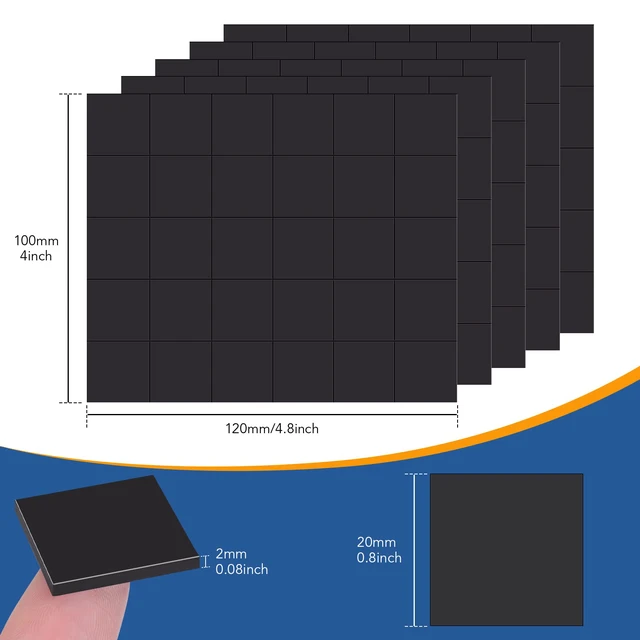 Alt view image 2 of 6 - Magnets with Adhesive Backing, 150P Flexible Square Magnetic Dots 0.8 x 0.08 Classroom Must Have Round Magnetic Tape Flexible Sheets for Crafts Whiteboard Refrigerator Easy Peel and Stick
