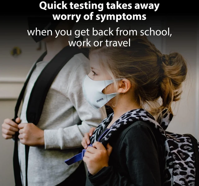 Alt view image 5 of 7 - COVID-19 Antigen Rapid Home Test, 5 Tests, FDA Authorized OTC at-Home Self Covid Test, Results in 15 Minutes with Non-invasive Nasal Swab, for ages 2 and up, easy to use