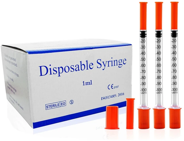 Main image of U-100 1cc 30g 5/16 In (8mm) Syringe with Needle, Individually Wrapped, Pack of 100