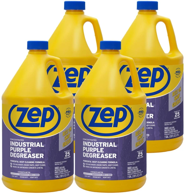 Main image of Industrial Purple Cleaner and Degreaser Concentrate - 1 Gallon (Case of 4) ZU0856128 - Easy to Rinse Formula