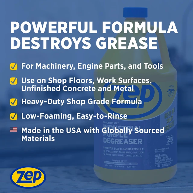 Alt view image 4 of 7 - Industrial Purple Cleaner and Degreaser Concentrate - 1 Gallon (Case of 4) ZU0856128 - Easy to Rinse Formula