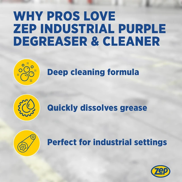Alt view image 5 of 7 - Industrial Purple Cleaner and Degreaser Concentrate - 1 Gallon (Case of 4) ZU0856128 - Easy to Rinse Formula