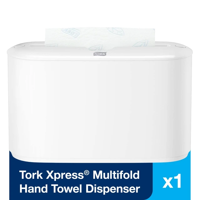 Alt view image 2 of 7 - Xpress Paper Towel Dispenser, H2/H23 Multifold Compatible, 302020 White, Compact design for Home & Commercial use