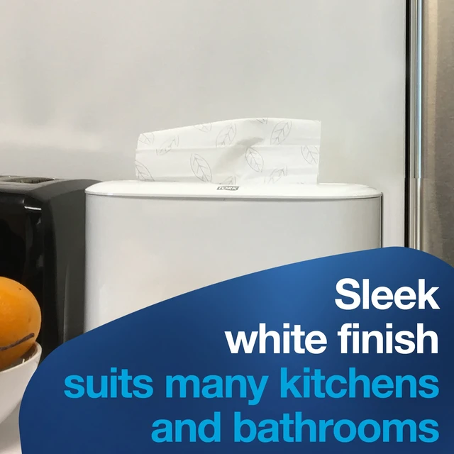 Alt view image 5 of 7 - Xpress Paper Towel Dispenser, H2/H23 Multifold Compatible, 302020 White, Compact design for Home & Commercial use