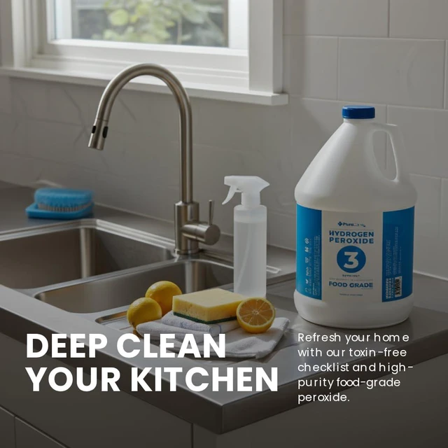Alt view image 2 of 7 - 3% Food Grade Hydrogen Peroxide (1 Gallon) - No Added Stabilizers - Made in The USA derived from 35% Food Grade Hydrogen Peroxide