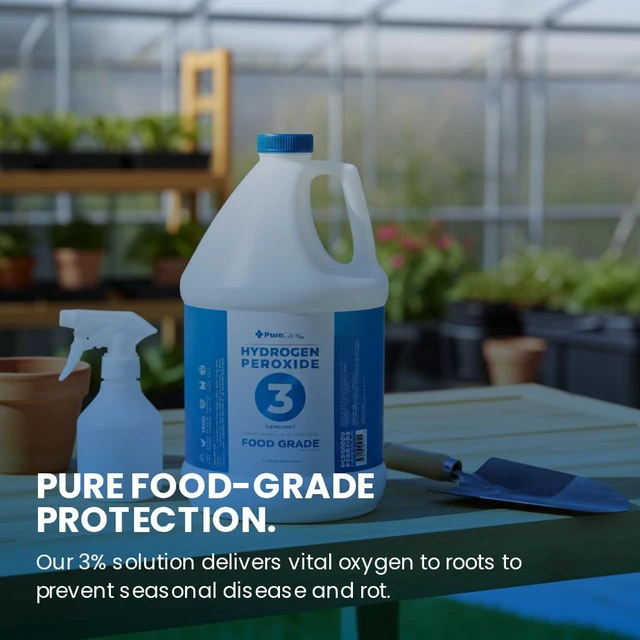Alt view image 5 of 7 - 3% Food Grade Hydrogen Peroxide (1 Gallon) - No Added Stabilizers - Made in The USA derived from 35% Food Grade Hydrogen Peroxide