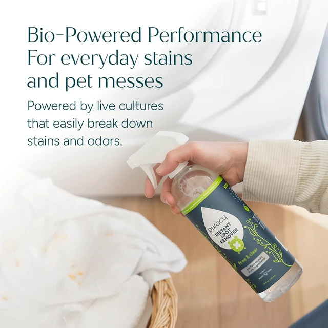 Alt view image 2 of 7 - Laundry Stain Remover for Clothes Laundry - Carpet Stain Remover Carpet Spot Cleaner Couch Stain Remover - Clothes Spray, Free & Clear - Instant Spot Remover, 48 Fl Oz (Pack of 1)