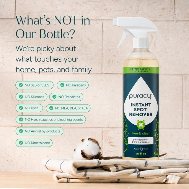 Alt view image 5 of 7 - Laundry Stain Remover for Clothes Laundry - Carpet Stain Remover Carpet Spot Cleaner Couch Stain Remover - Clothes Spray, Free & Clear - Instant Spot Remover, 48 Fl Oz (Pack of 1)