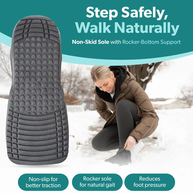 Alt view image 6 of 7 - Closed Toe Medical Walking Shoe - Kids Lightweight Broken Toe Cast Boot, Fractured Foot Brace for Metatarsal Stress Fracture, Post-op Bunion, Surgery Recovery for Boys and Girls (XS)