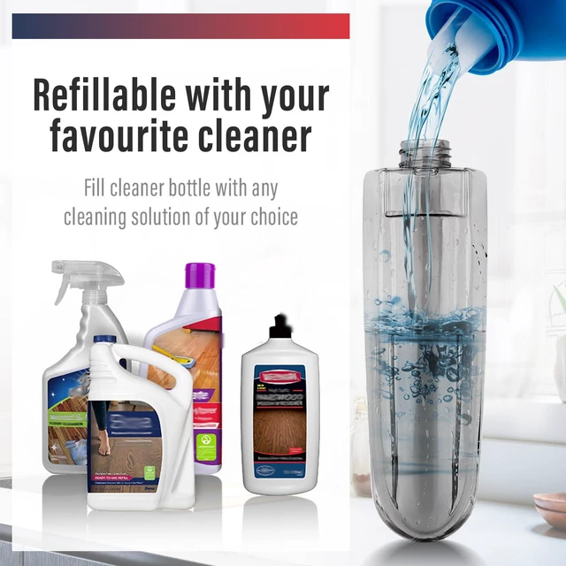 Alt view image 5 of 7 - Spray Mop for Floor Cleaning, 2 Pack with Refillable Bottles & Pads 14 oz refillable bottles, 6 pads included,wet/dry use on hardwood/tile/laminate floors, home or commercial cleaning
