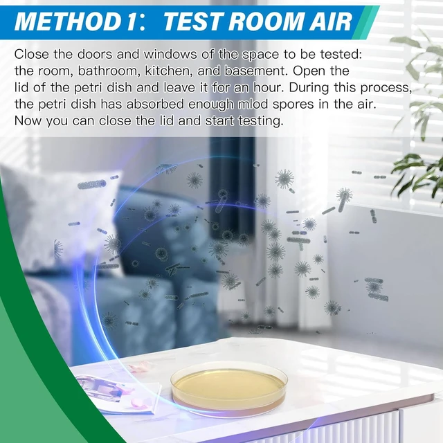 Alt view image 4 of 7 - Mold Test Kit for Home - 12 Simple Detection Tests,Test HVAC System,Home Surfaces,& Indoor Air Quality Testing Kits,DIY Mold Detector at Home,Includes Detailed Mold Identification Guide,air Tester