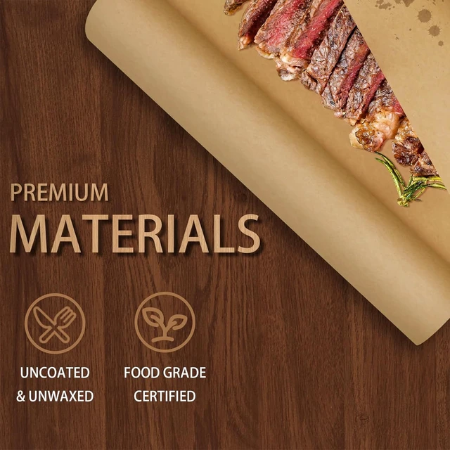 Alt view image 3 of 7 - 24 x 200 Brown Butcher Paper Roll for Smoking Meat, BBQ, Grilling Unbleached, uncoated & unwaxed, made from premium virgin pulp, durable, ideal for wrapping, packaging, craft