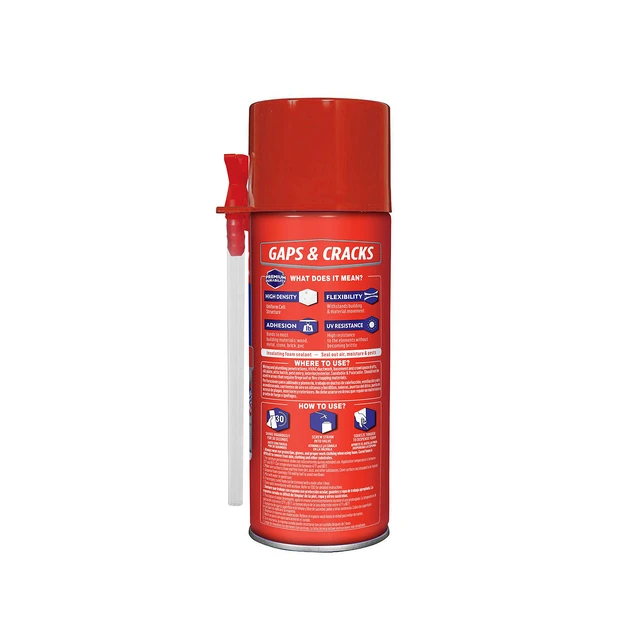 Alt view image 5 of 7 - Tite Foam Gaps & Cracks, Bright White Insulating Foam Sealant, 12 oz Can, Pack of 3